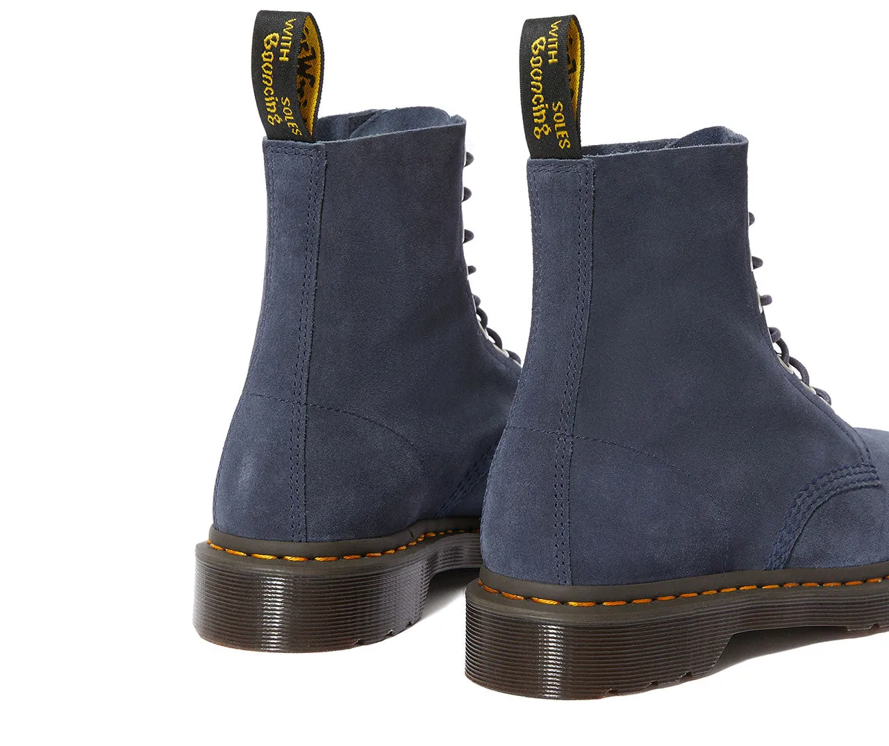 1460 Pascal Blue Suede Boots