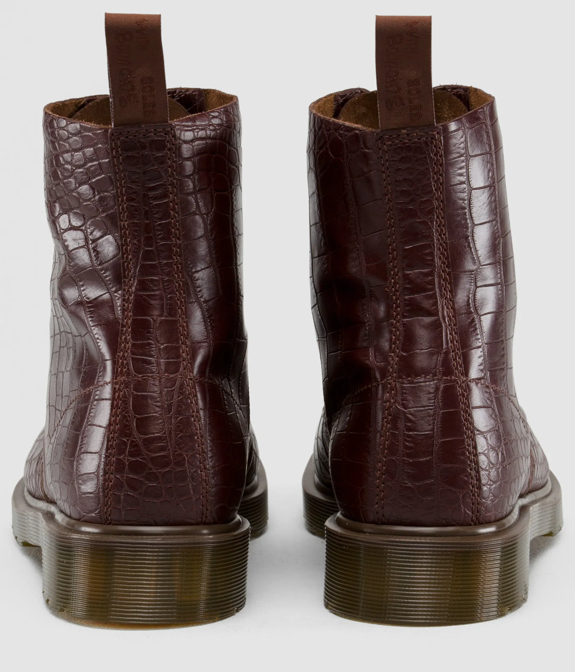 1460 Pascal Cherry Red Croco Boots