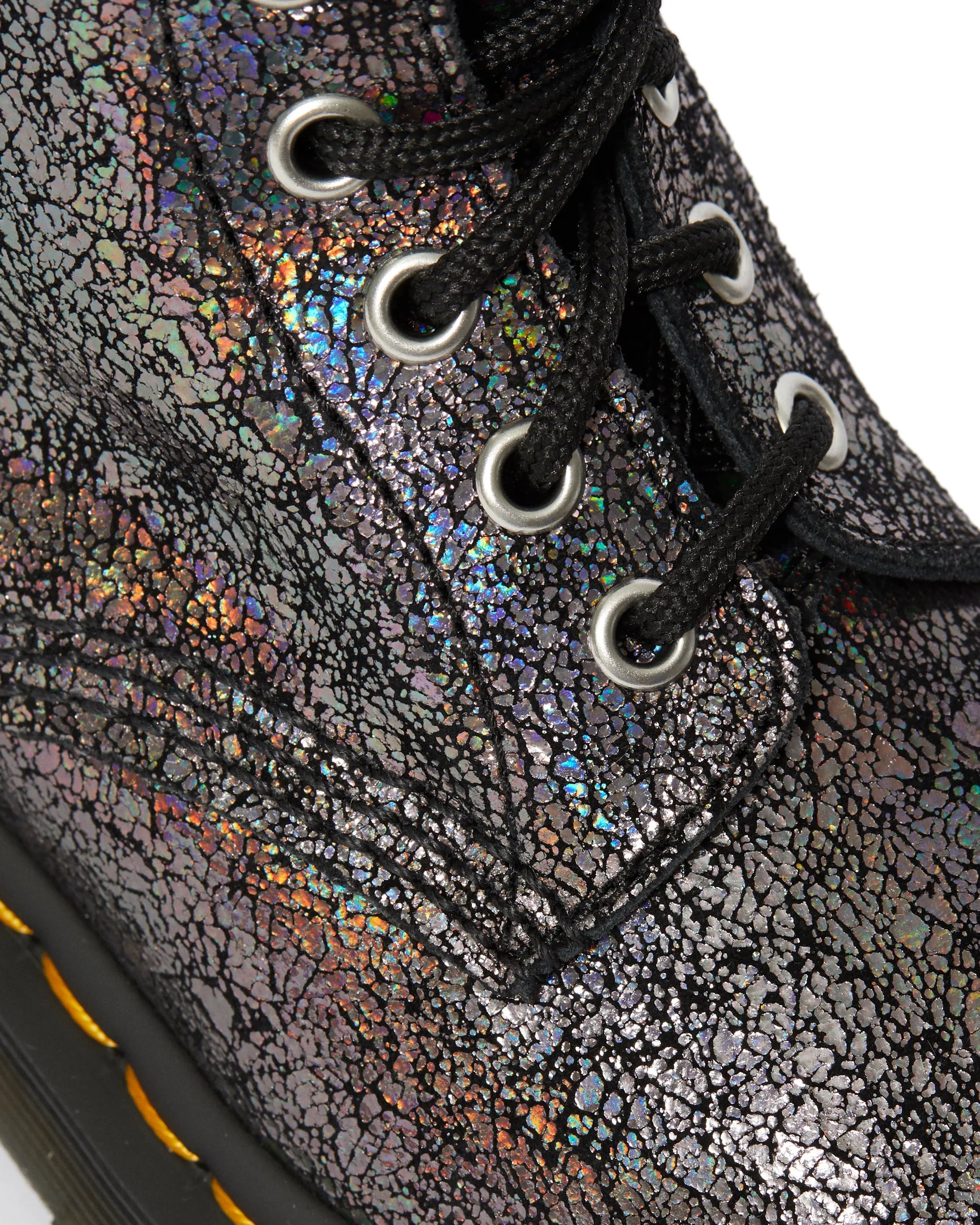 1460 Pascal Gunmetal Iridescent Crackle Boots