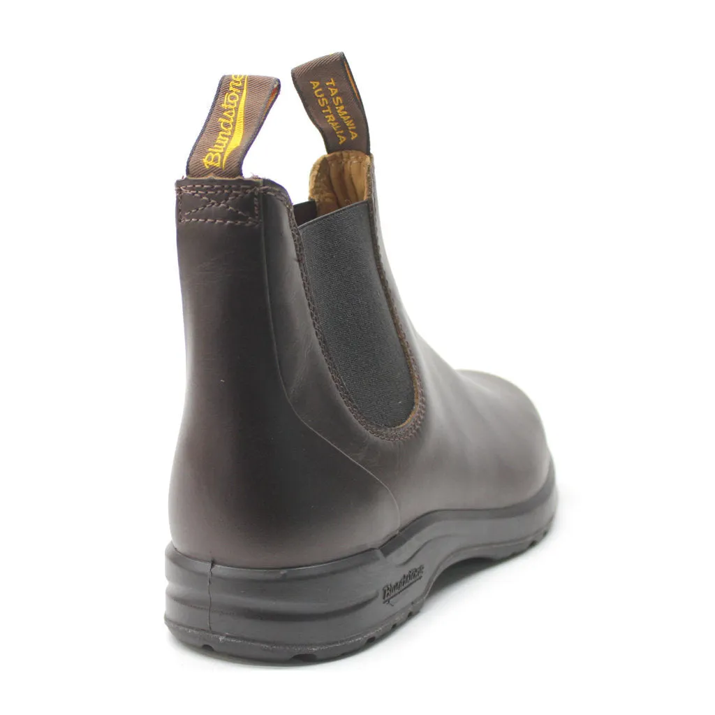 2057 Water-Resistant Leather Unisex Chelsea Boots