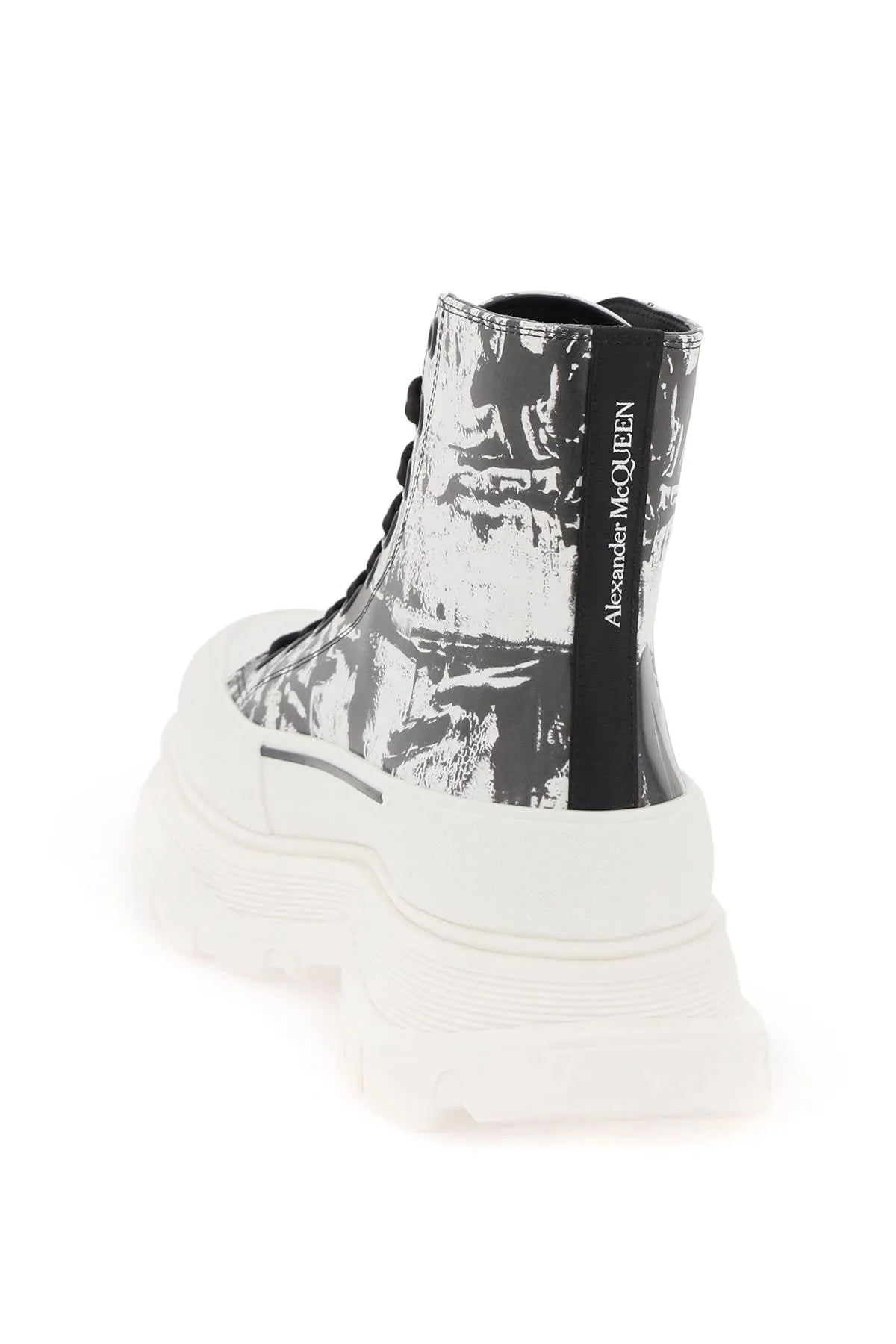 Alexander Mcqueen 'tread Slick Graffiti' Ankle Boots (Size - 42)