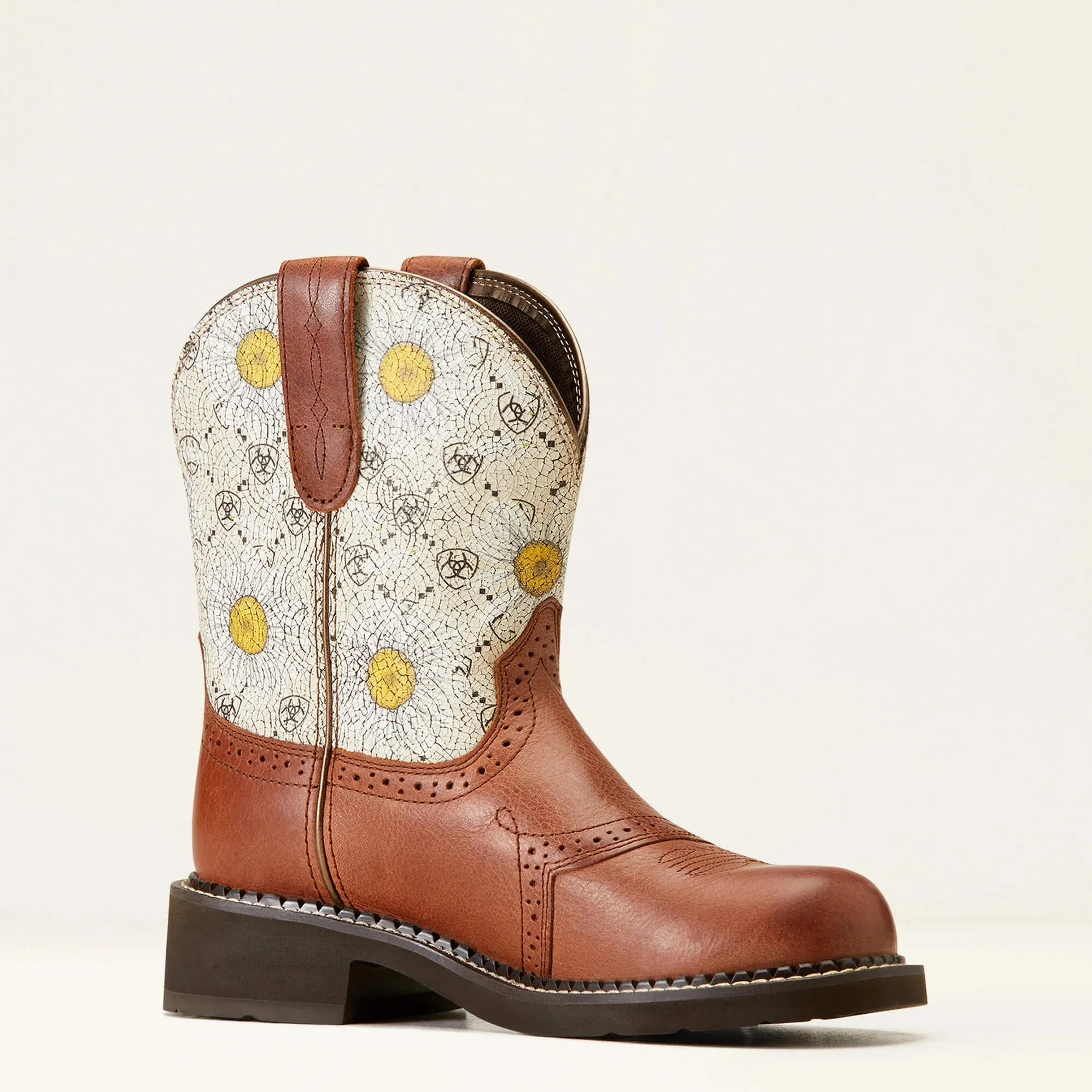 Ariat Fatbaby Ladies Heritage Farrah Autumn Leaf Daisy Logo Print