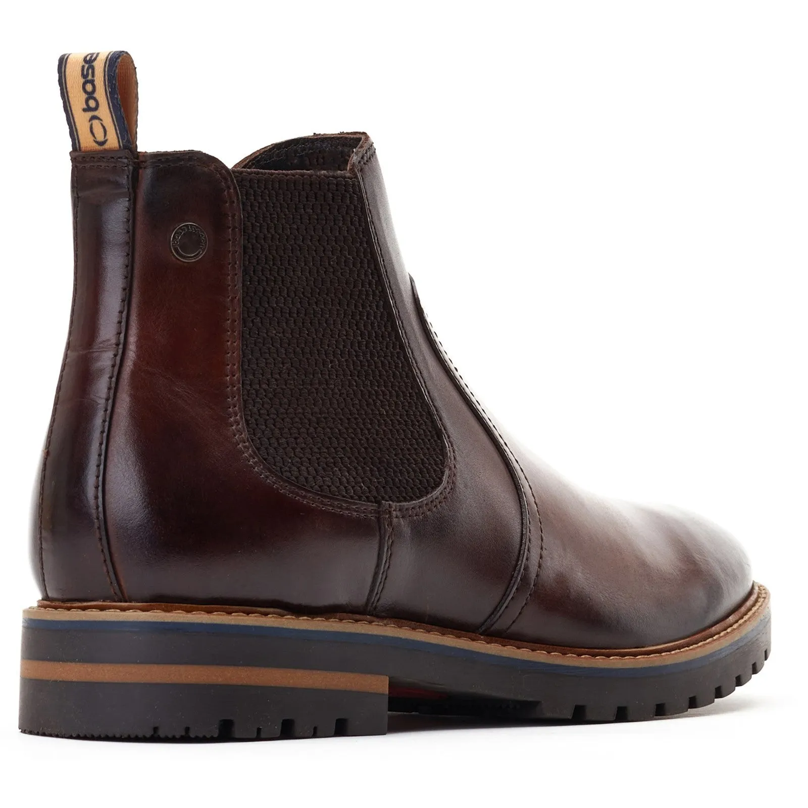 Base London Cutler Washed Mens Leather Chelsea Boot