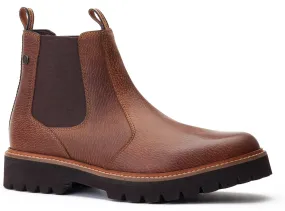 Base London Ragnar Tumbled Mens Leather Chelsea Boot