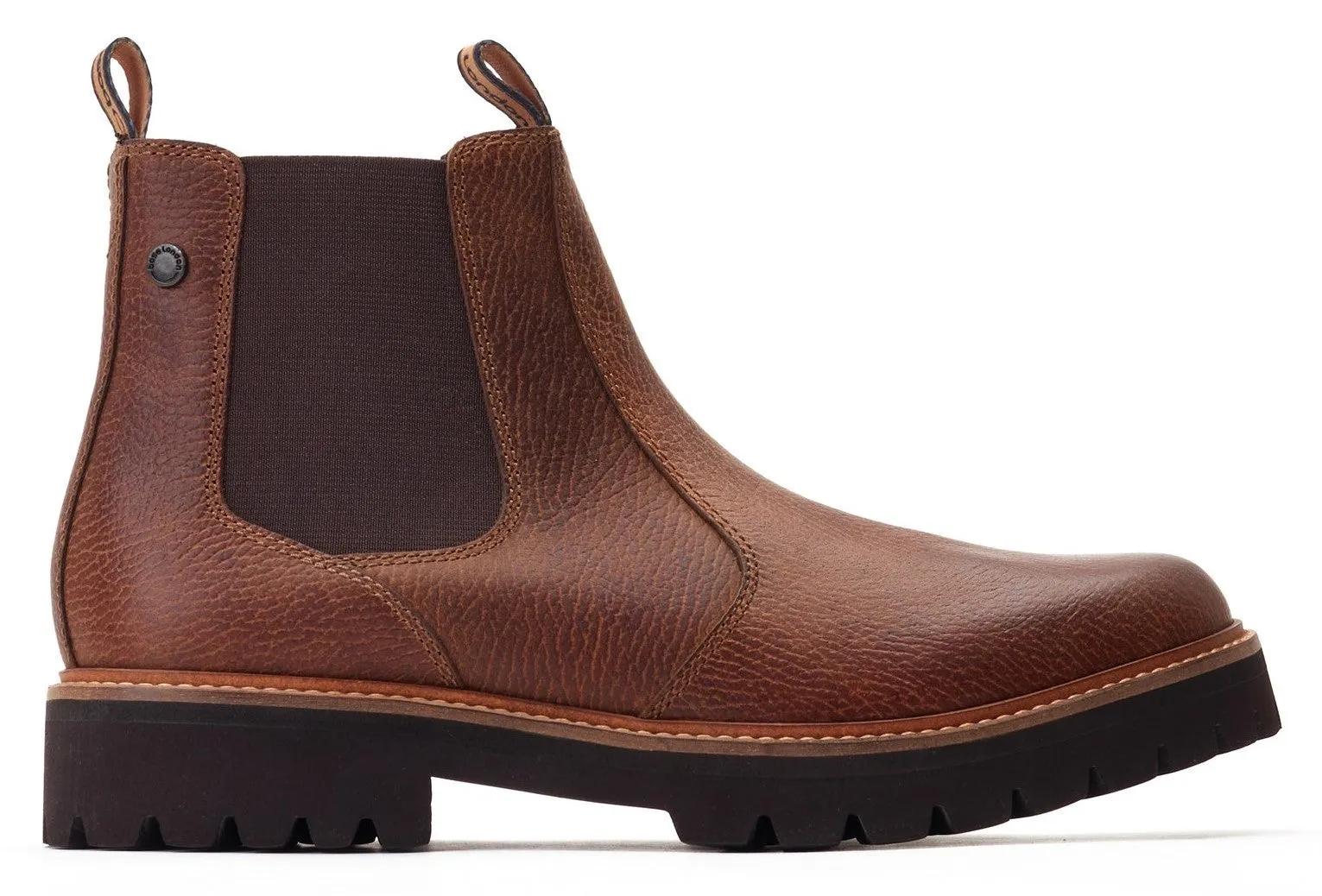 Base London Ragnar Tumbled Mens Leather Chelsea Boot