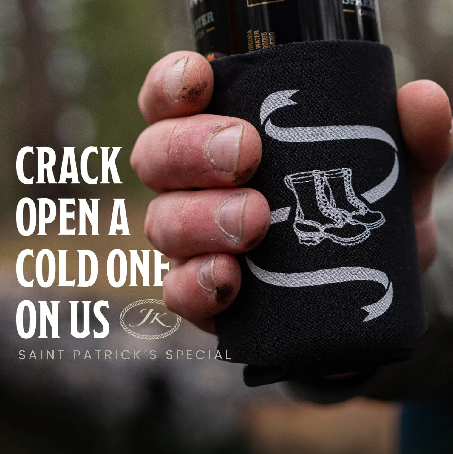 Boots   Brews Koozie