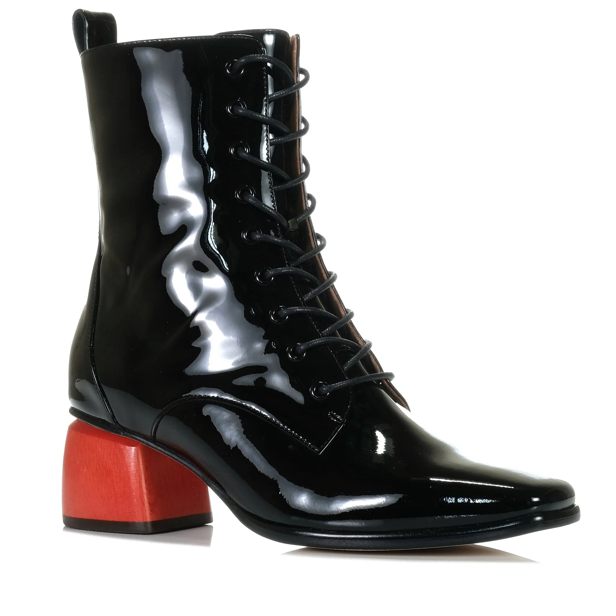 Bresley Pringle Black Patent/Red