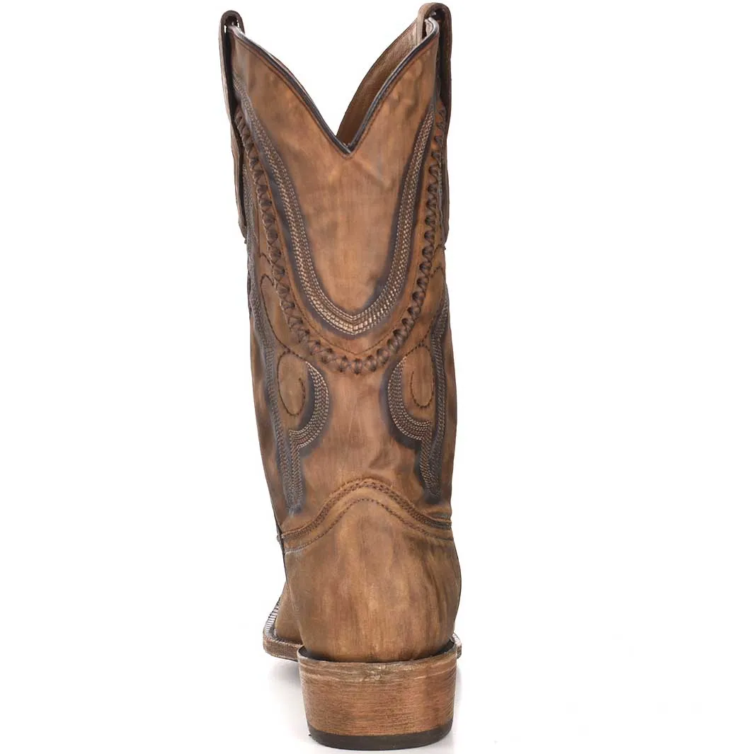 Corral Boot Co. Men's Embroidered X-Stitch Cowboy Boots