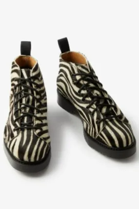 Fred Perry X George Cox Monkey Boot Zebra Print