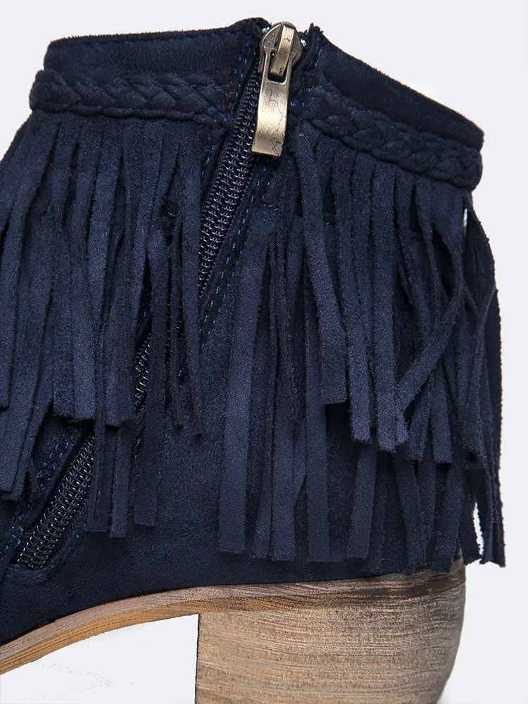 Fringe Ankle Bootie