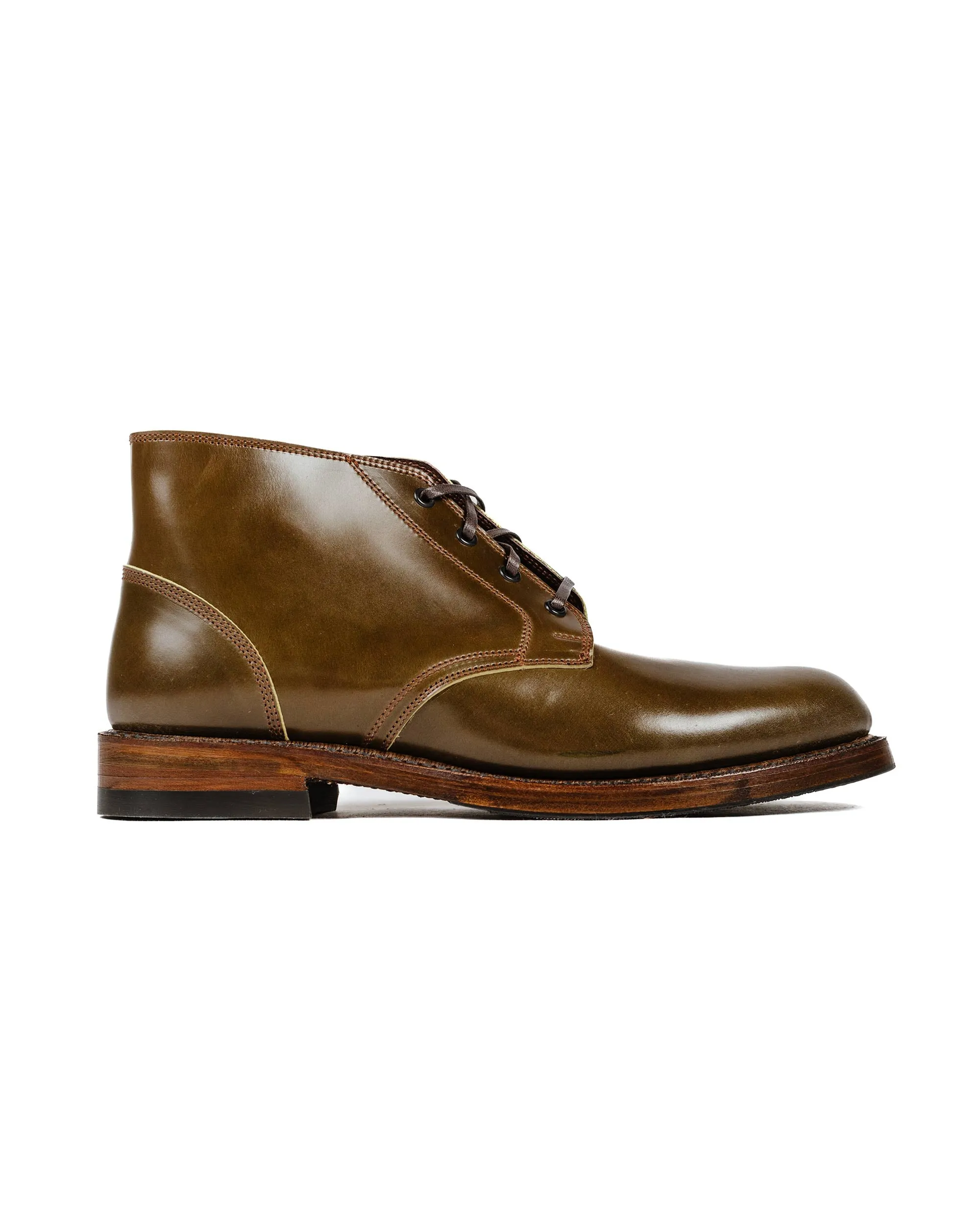 John Lofgren Bootmaker The Steadfast Chukka Boots Shinki Hikaku Shell Cordovan Olive