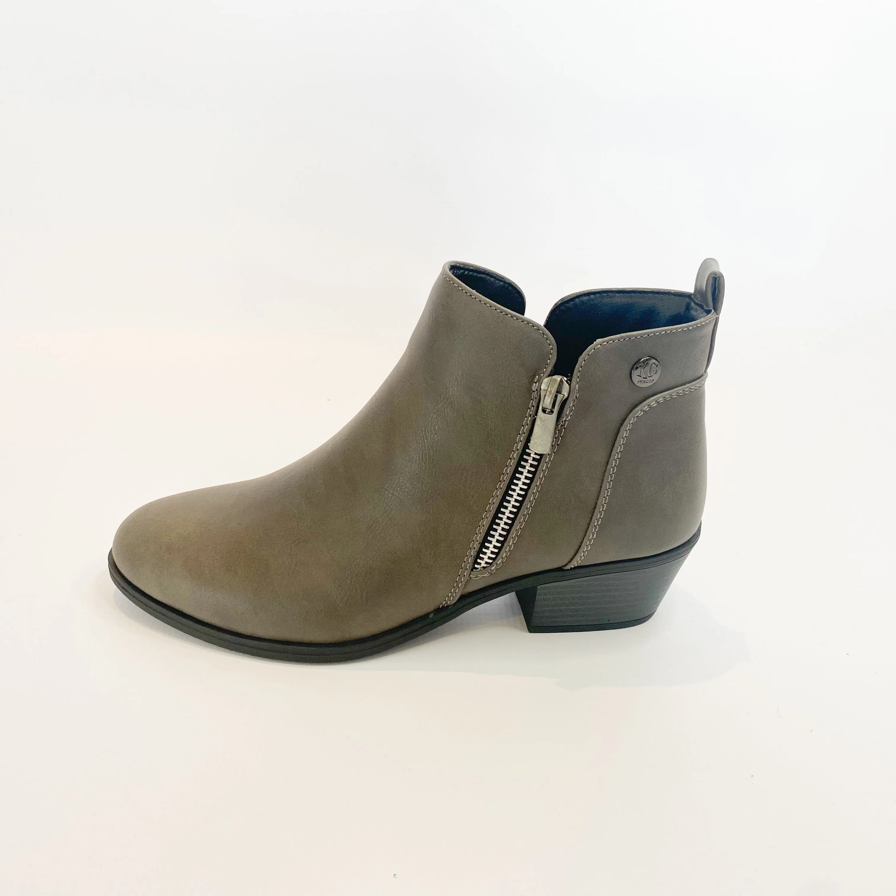 KG grey side zip boot