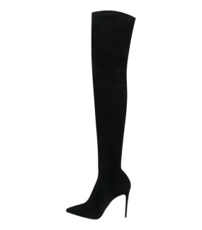 Le Silla Thigh-High Suede Boots. Size 36