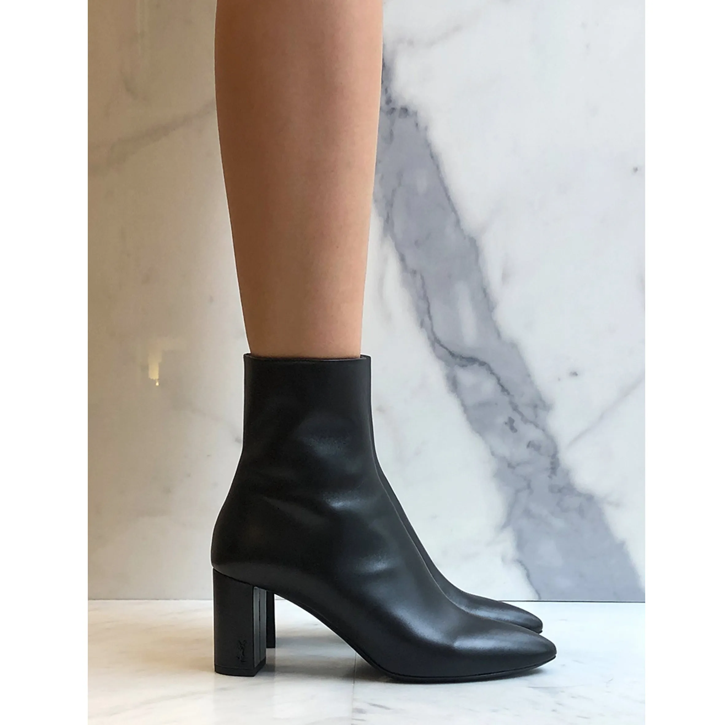 Lou Ankle Boot 70 Smooth, Black