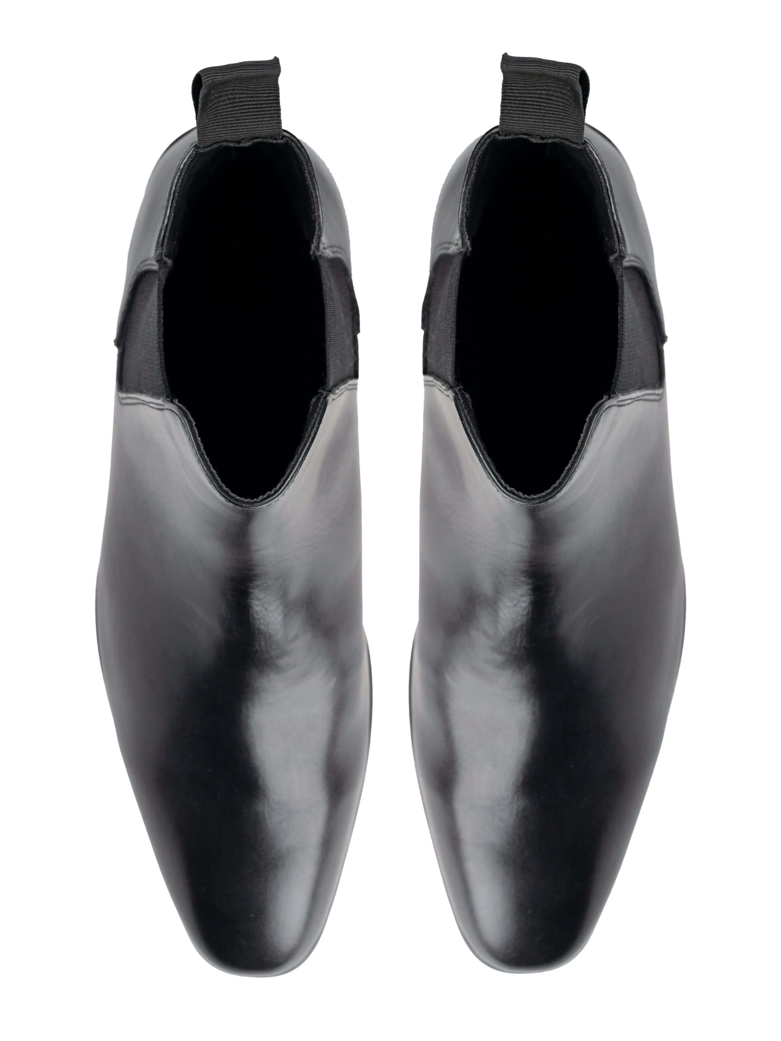 Louis Chelsea Boots - Solid Black Leather