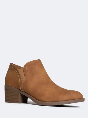 Low Heel Ankle Bootie