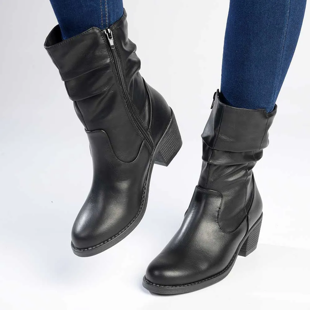 Madison Fallon Combat Boot - Black