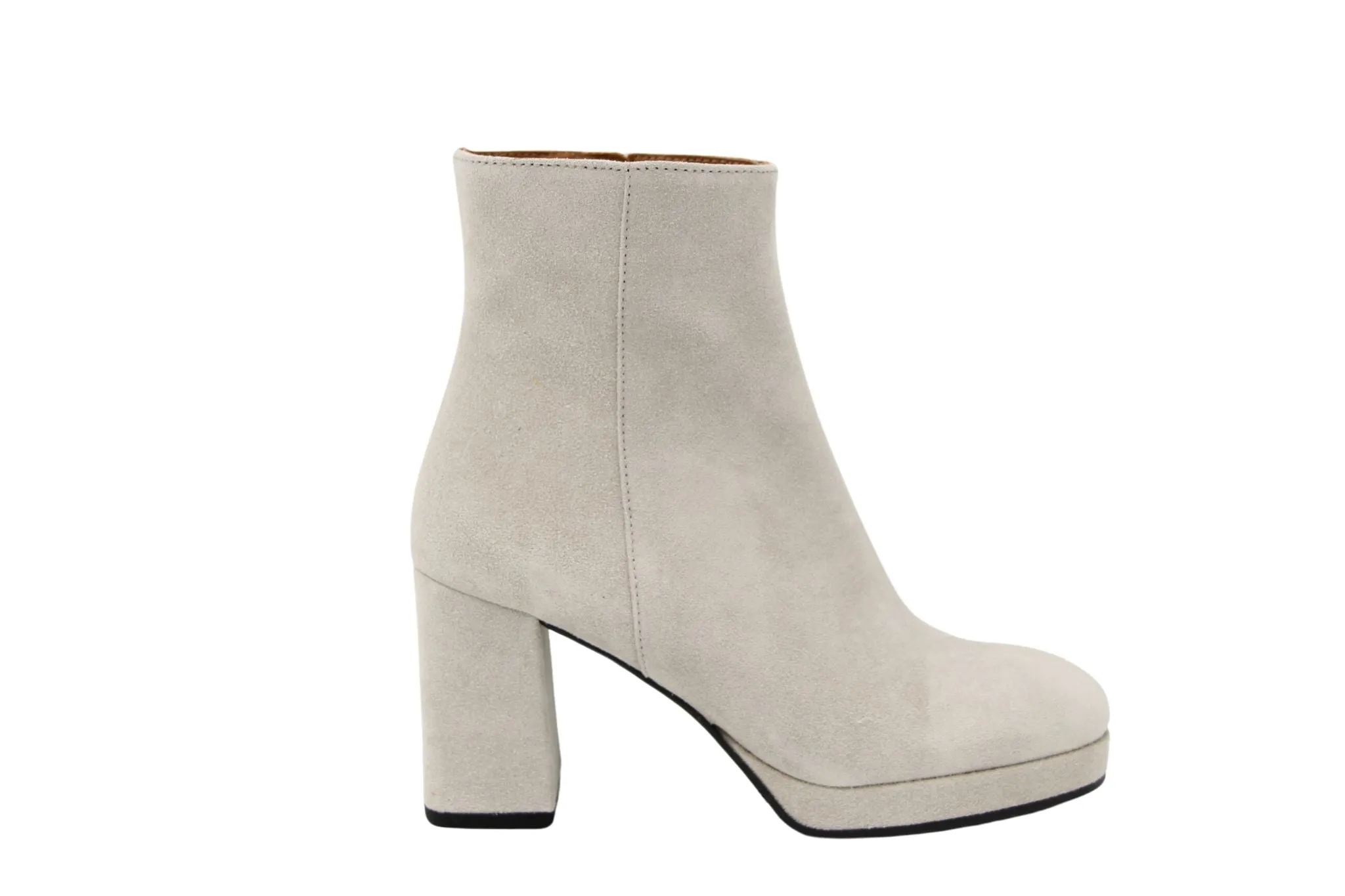 MARIAN  Stone Suede Platform Ankle Boot SHIR