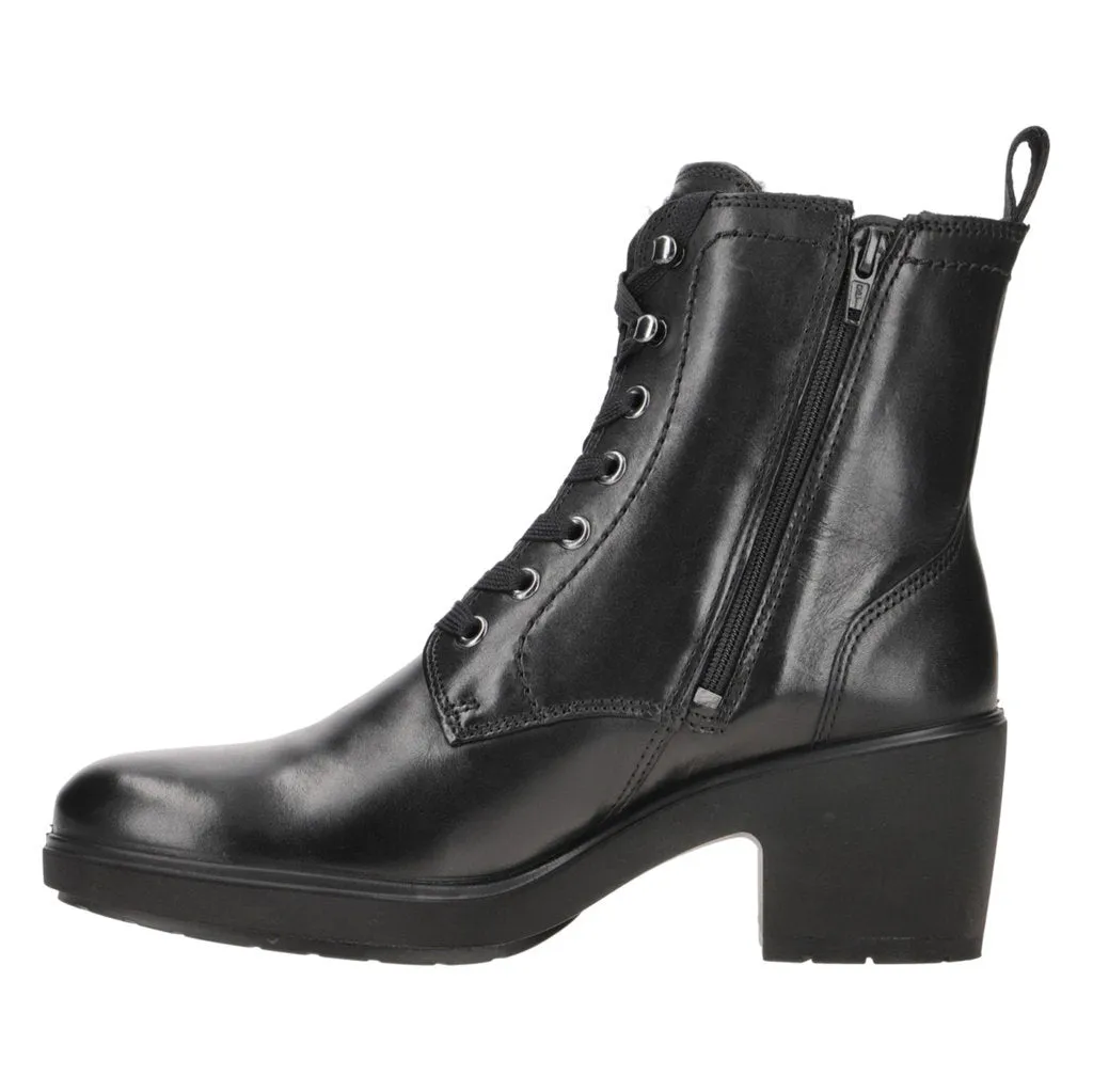 Metropole Zurich Full Grain Leather Women's Ankle Heel Boots