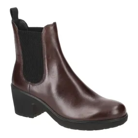 Metropole Zurich Full Grain Leather Women's Chelsea Heel Boots