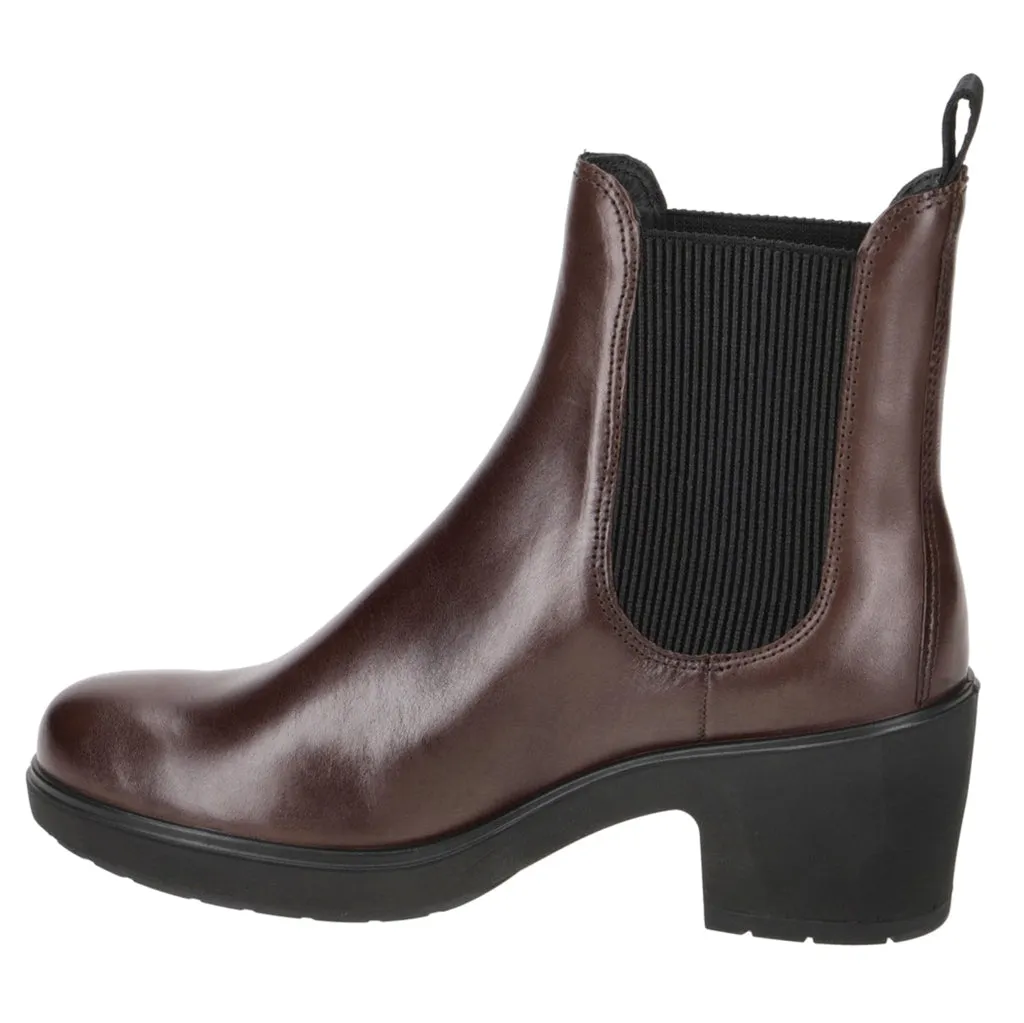 Metropole Zurich Full Grain Leather Women's Chelsea Heel Boots