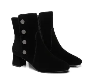 Midi Women Fashion Block Heel Black Boots