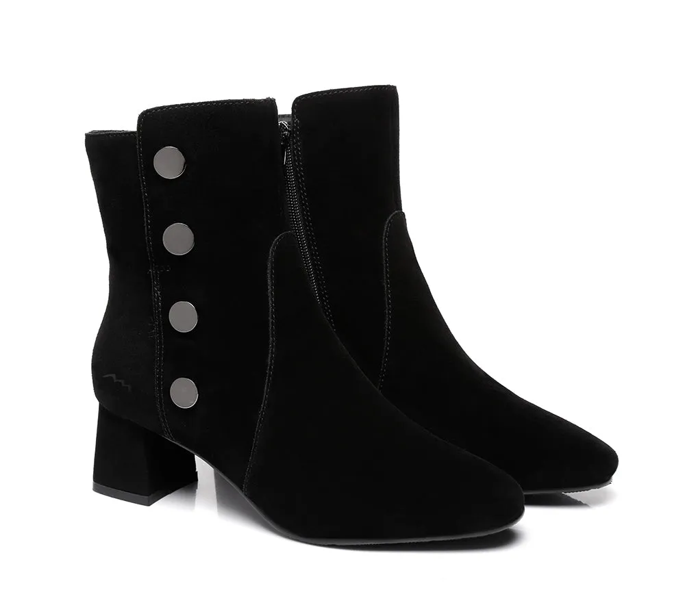 Midi Women Fashion Block Heel Black Boots