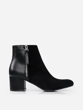 Pointed Toe Zip Ankle Boots