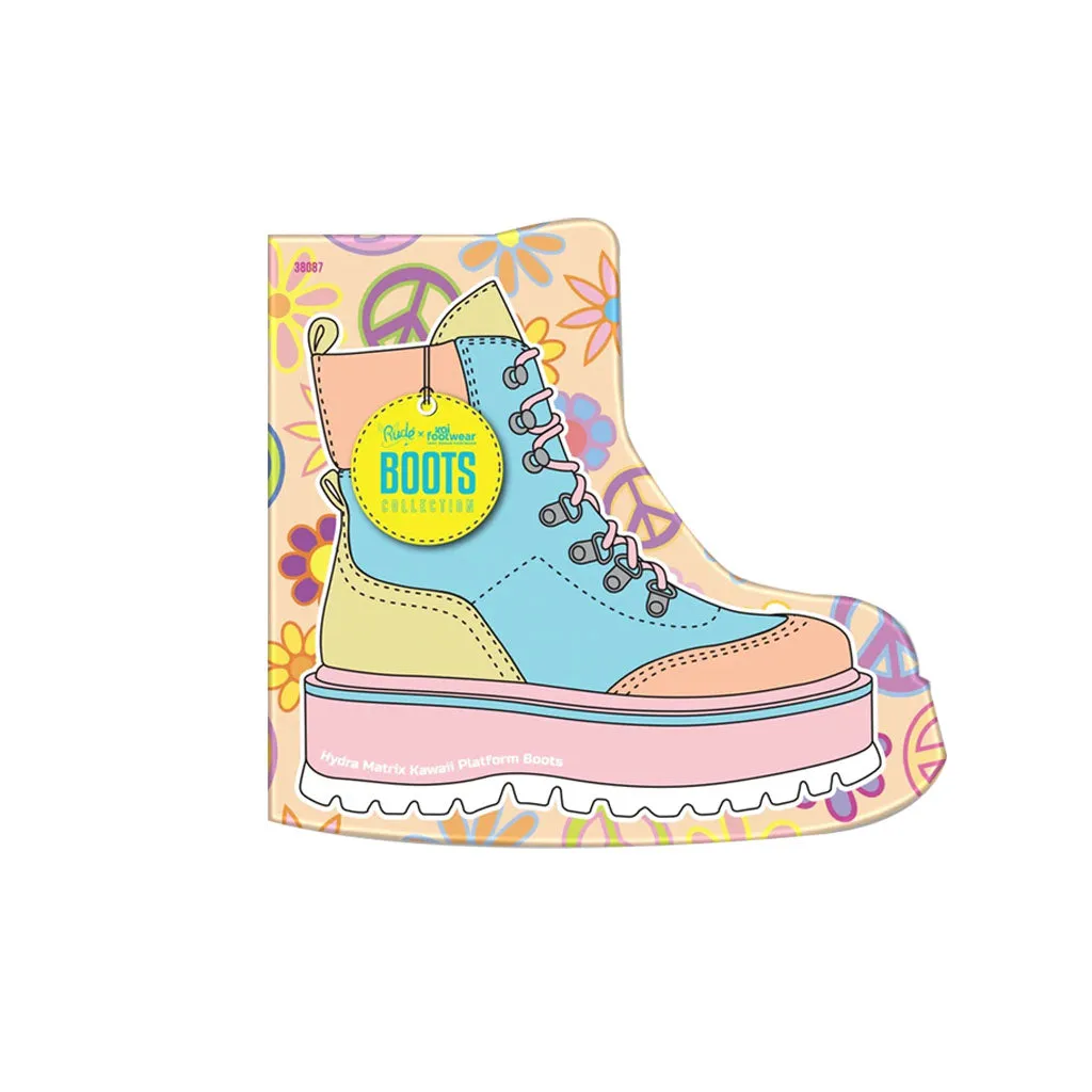 Stylish Kawaii Platform Boots with Hydra Matriz Design - RUDE Boots Collection