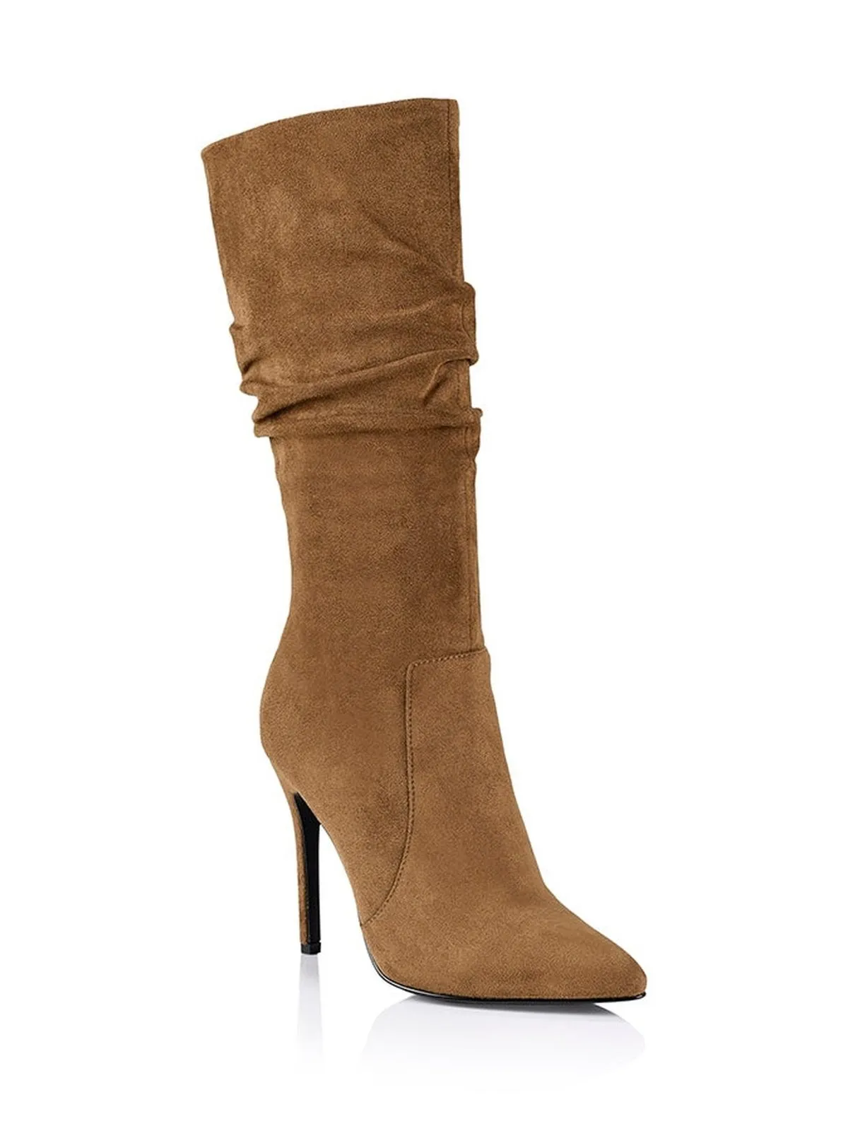 Sage Tall Boots - Coffee Micro