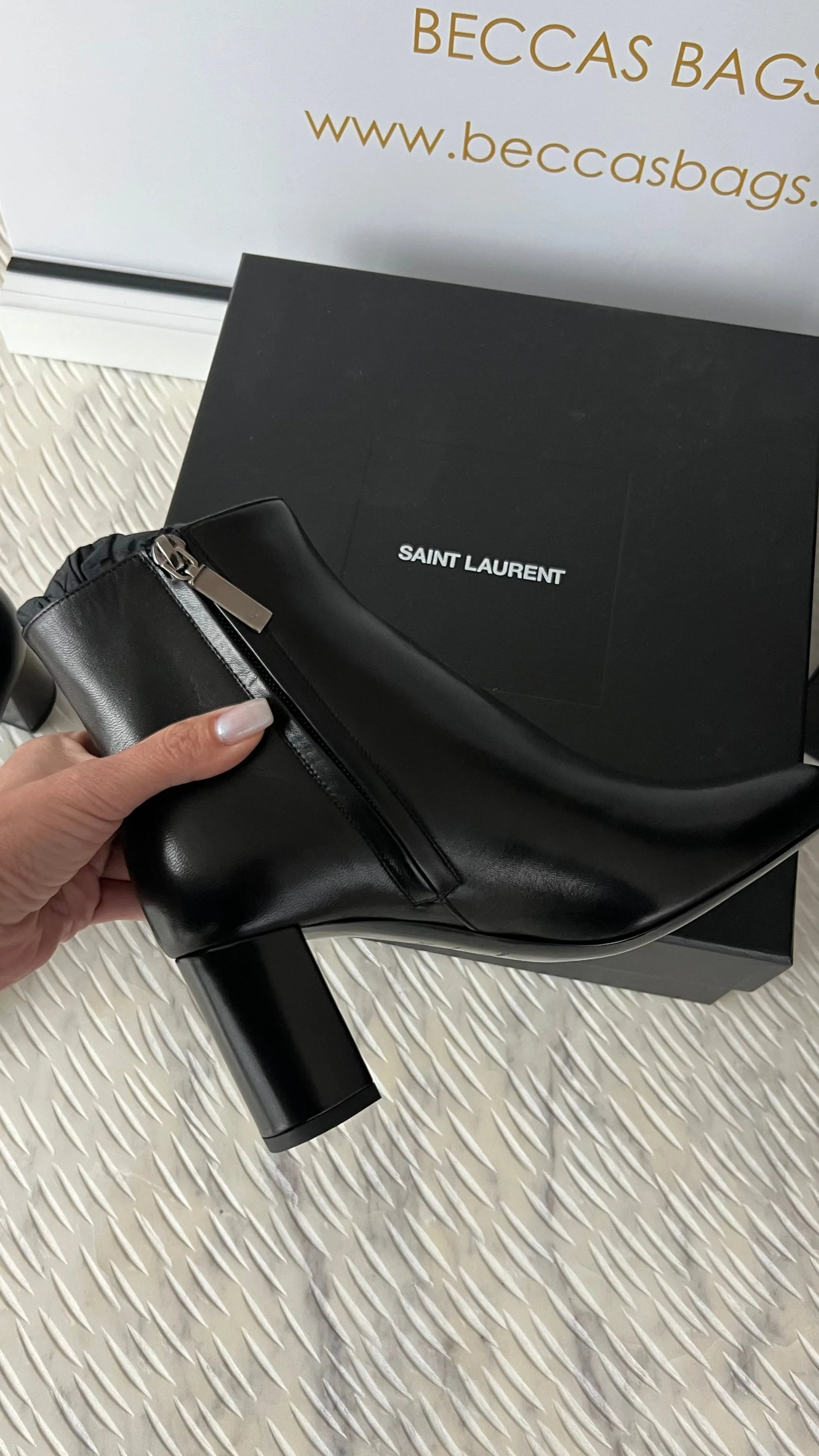 Saint Laurent Lou Ankle Boots