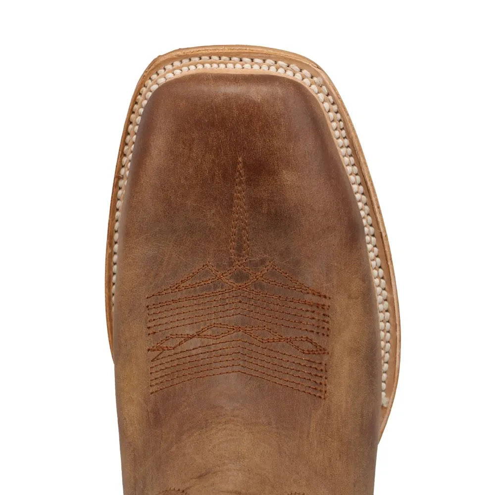 'Twisted X' Men's 12 Rancher Western Square Toe - Cashew / Blue Grass