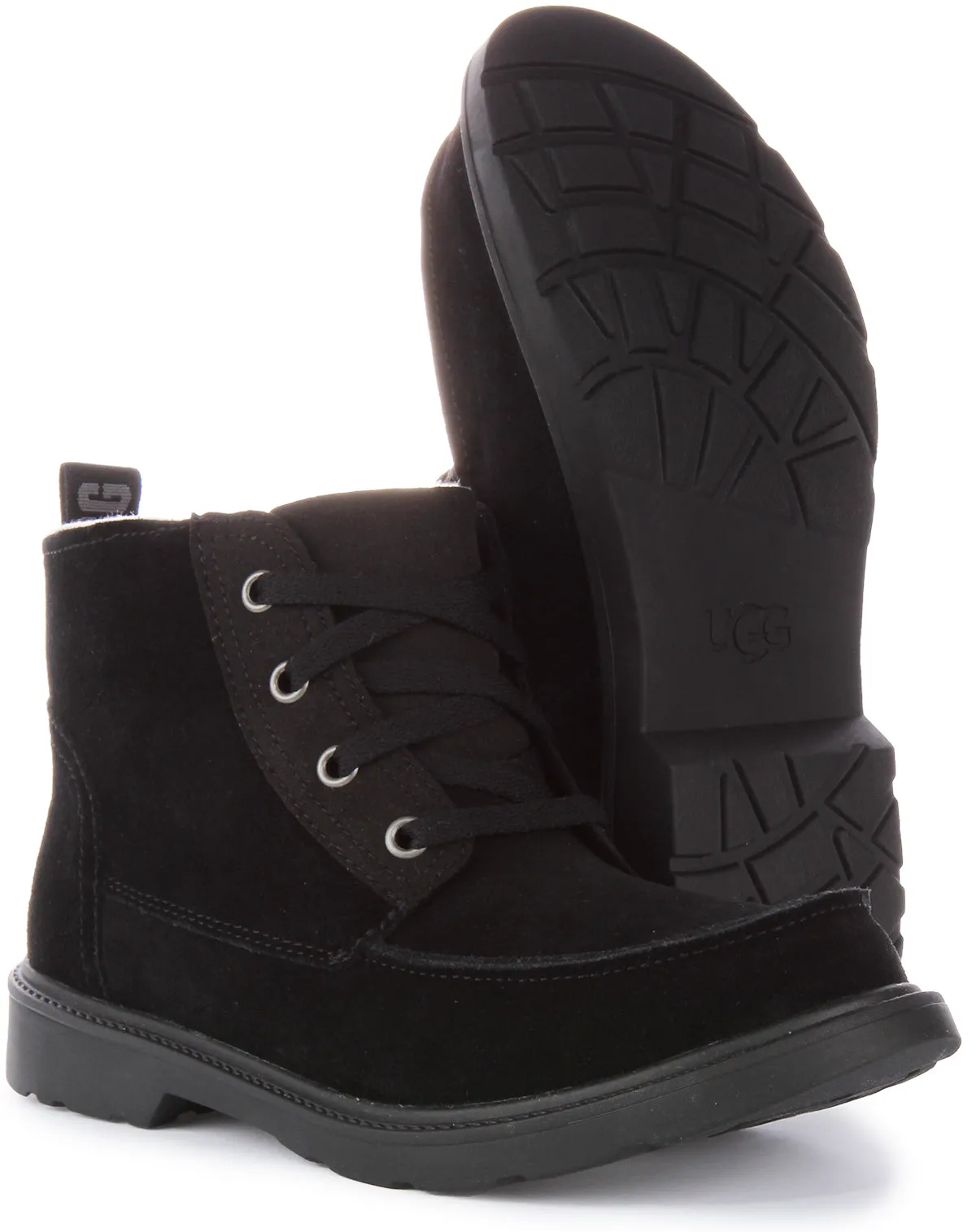 Ugg Australia K Chelham In Black Suede For Kids