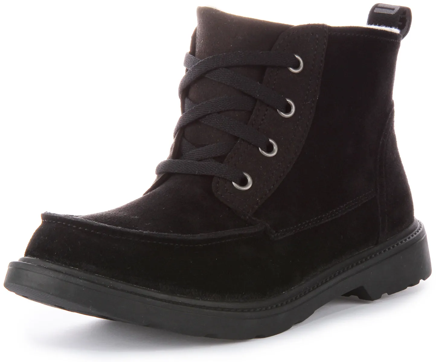 Ugg Australia K Chelham In Black Suede For Kids