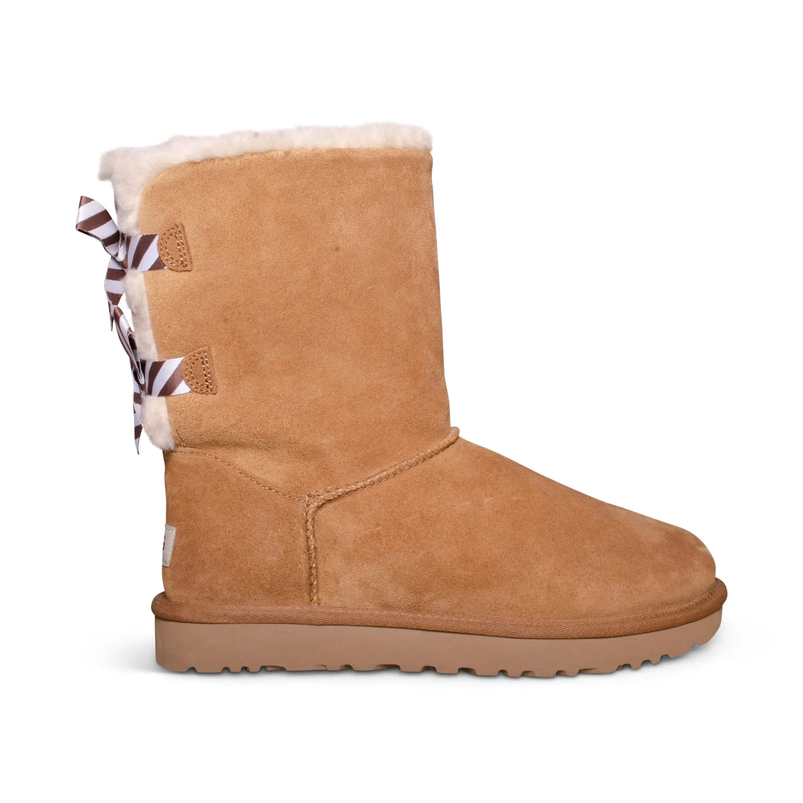 UGG Bailey Bow Diagonal Chestnut Boots - Women's