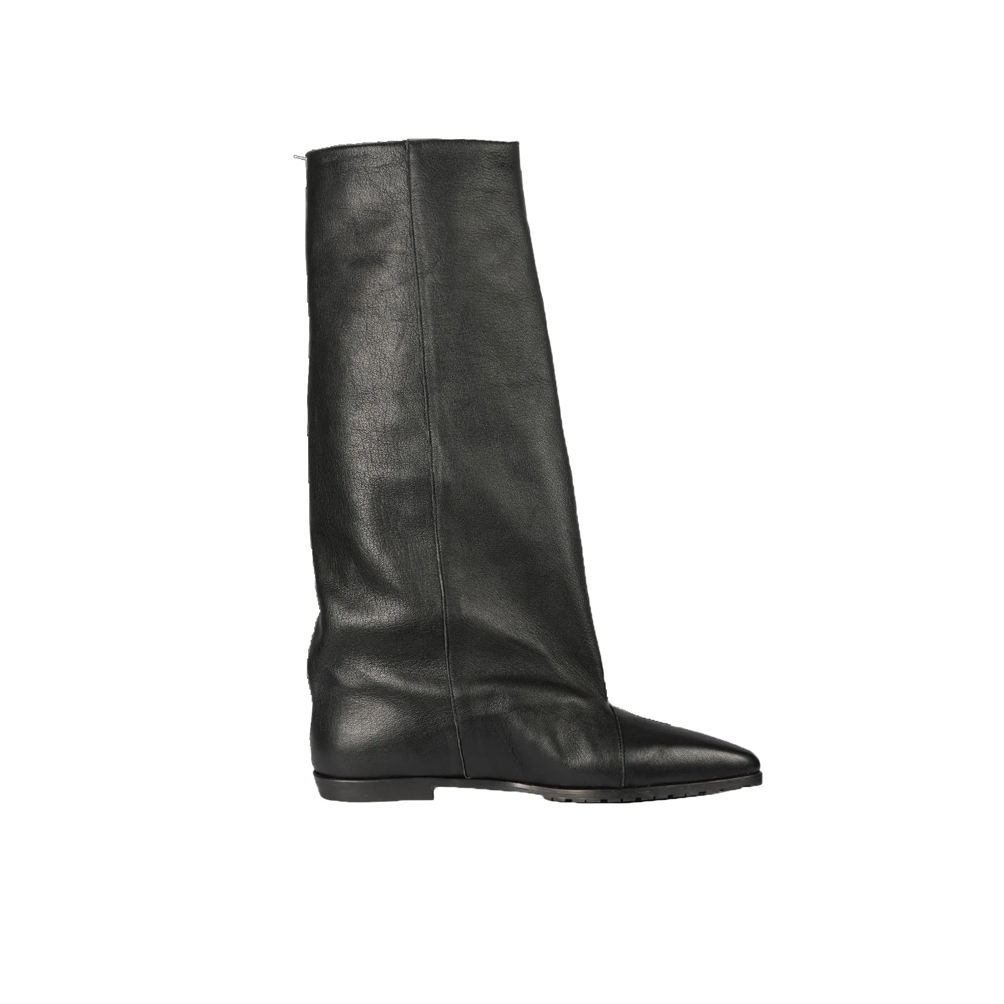 Wide-Leg Boot Old Iron Black