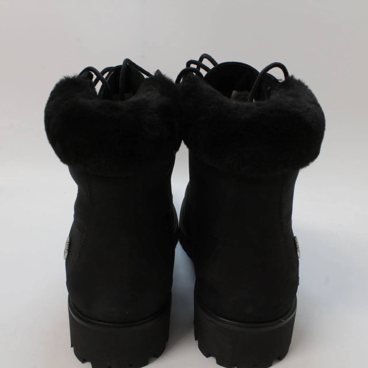 Womens Timberland Lyonsdale Shearling Boots Black Uk Size 6