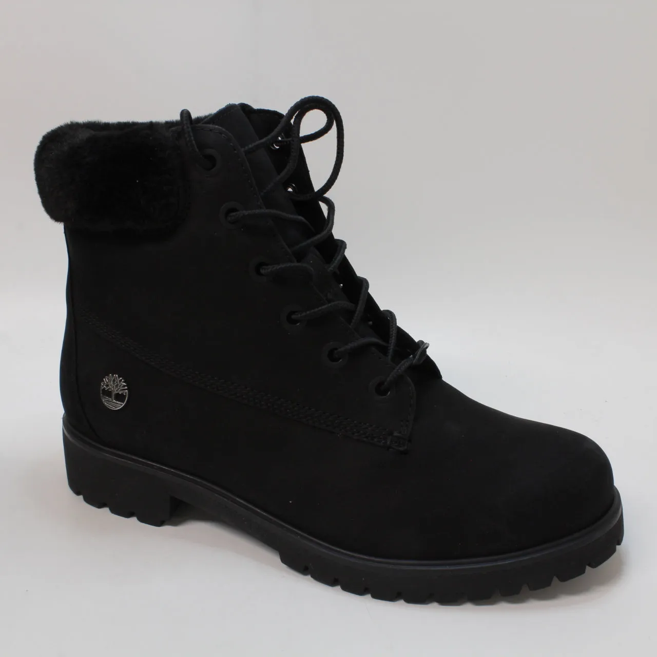 Womens Timberland Lyonsdale Shearling Boots Black Uk Size 6