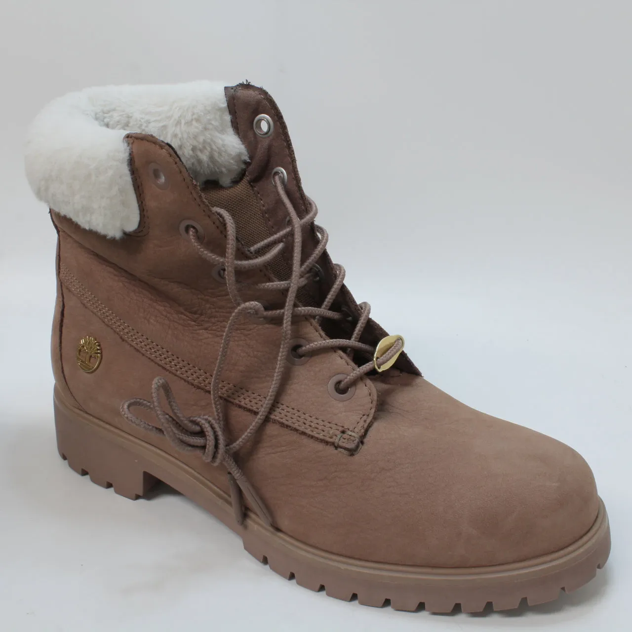 Womens Timberland Lyonsdale Shearling Boots Brown Uk Size 6