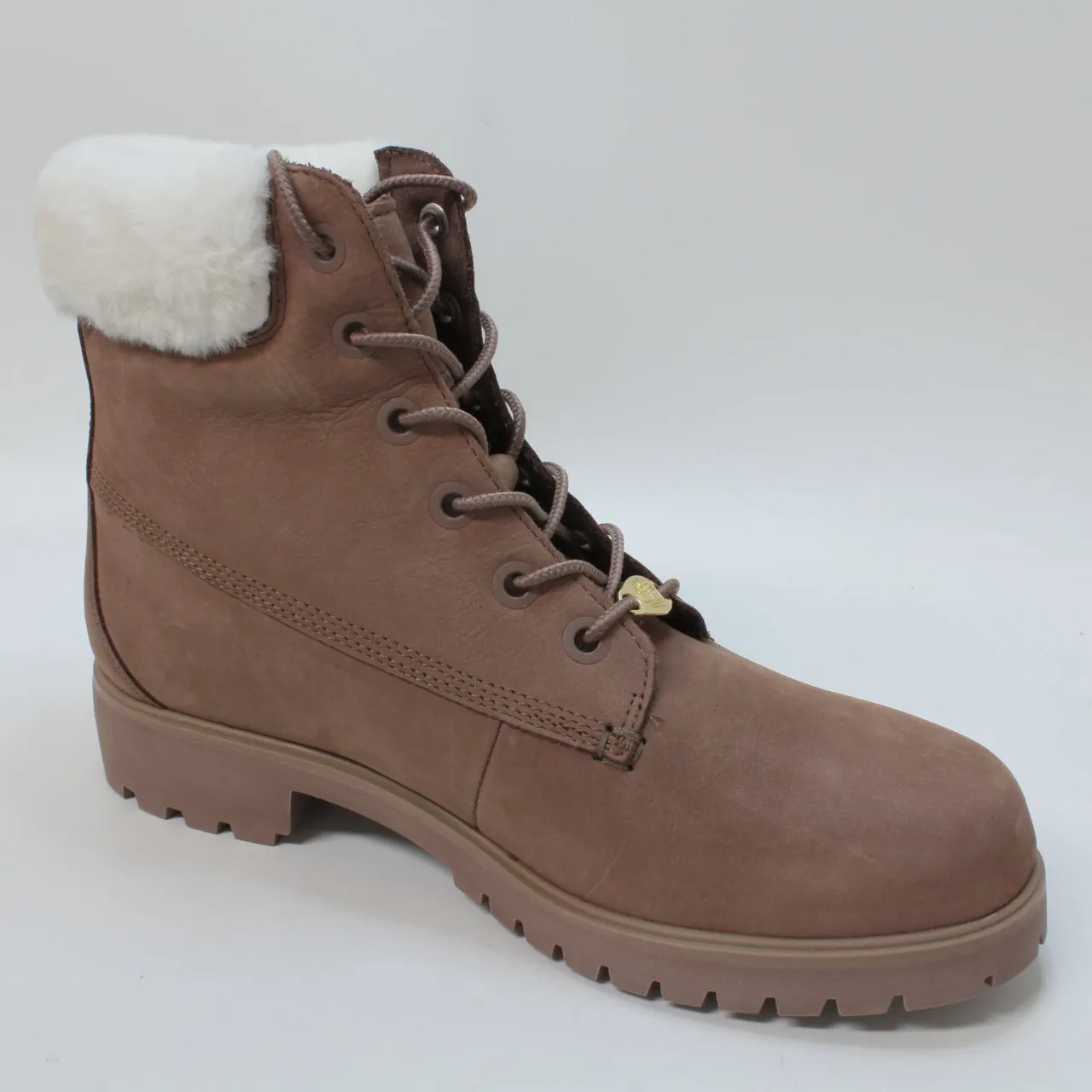 Womens Timberland Lyonsdale Shearling Boots Brown Uk Size 6