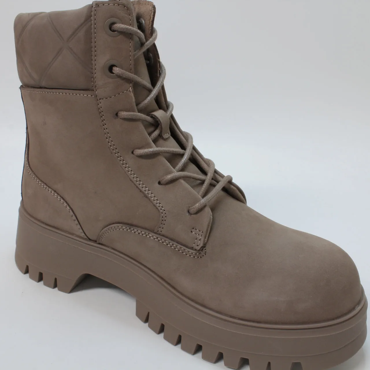 Womens Timberland Tn Lace Up Boots Taupe Grey Uk Size 5