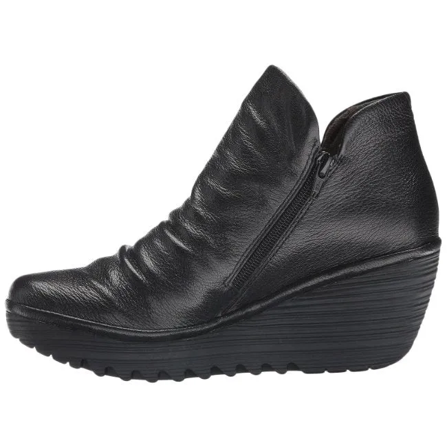 Yip Mousse Leather Women's Zip Up Ankle Boots